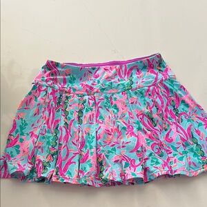 Lilly Pulitzer Vibrant Pink and Blue Mini Skirt